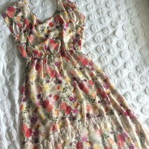 2/$15 Whimsical high-lo floral dress